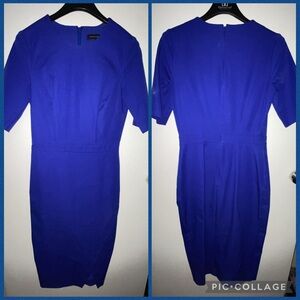Banana Republic Royal Blue Long Sleeve Dress